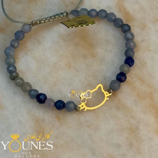 دستبند هلوکیتی طلا لیزری